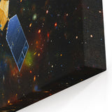 Space Satellite in Galaxy | Futuristic Spacecraft Canvas Art Prints