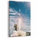 SpaceX Rocket Launch Art | Modern Space Exploration Canvas Prints