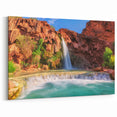 Scenic Waterfall Canvas - Tranquil Landscape Waterfall Painting for Home