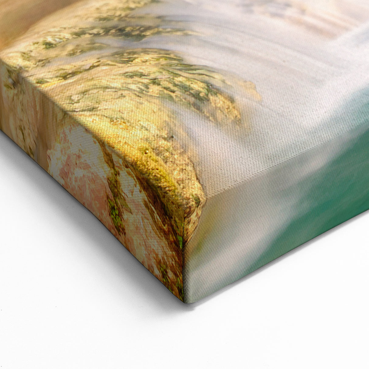 Scenic Waterfall Canvas - Tranquil Landscape Waterfall Painting for Home