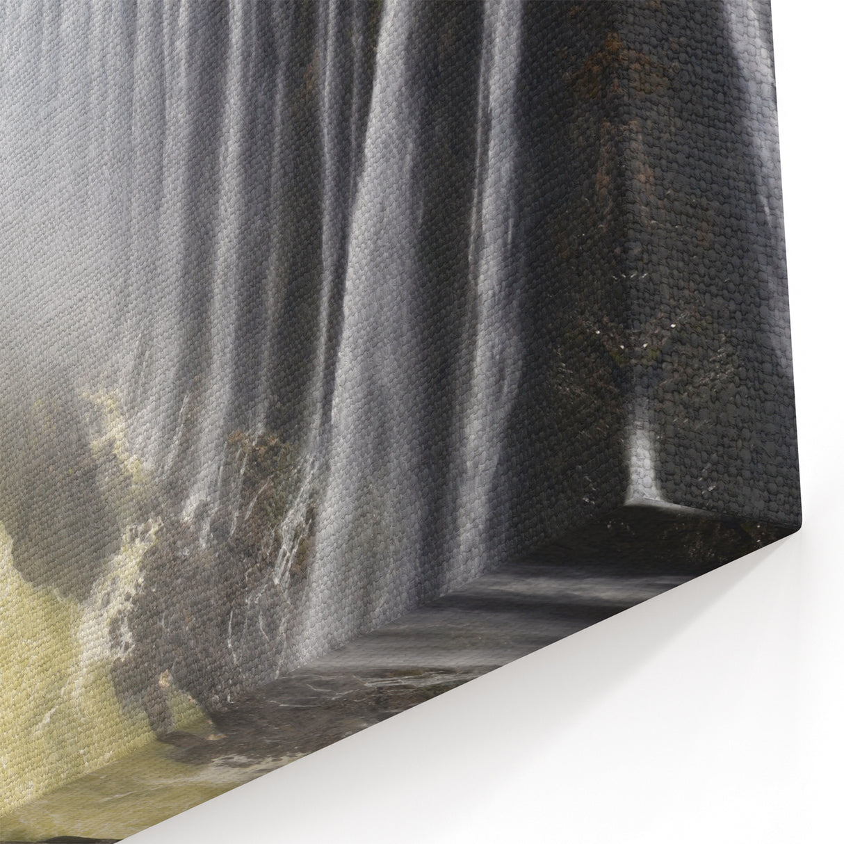 Majestic Waterfall Canvas - Dramatic Landscape Waterfall Painting for Home