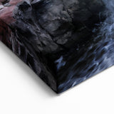 Rustic Waterfall Canvas - Serene Landscape Waterfall Painting for Home