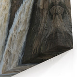 Powerful Waterfall Canvas - Majestic Landscape Waterfall Painting for Home