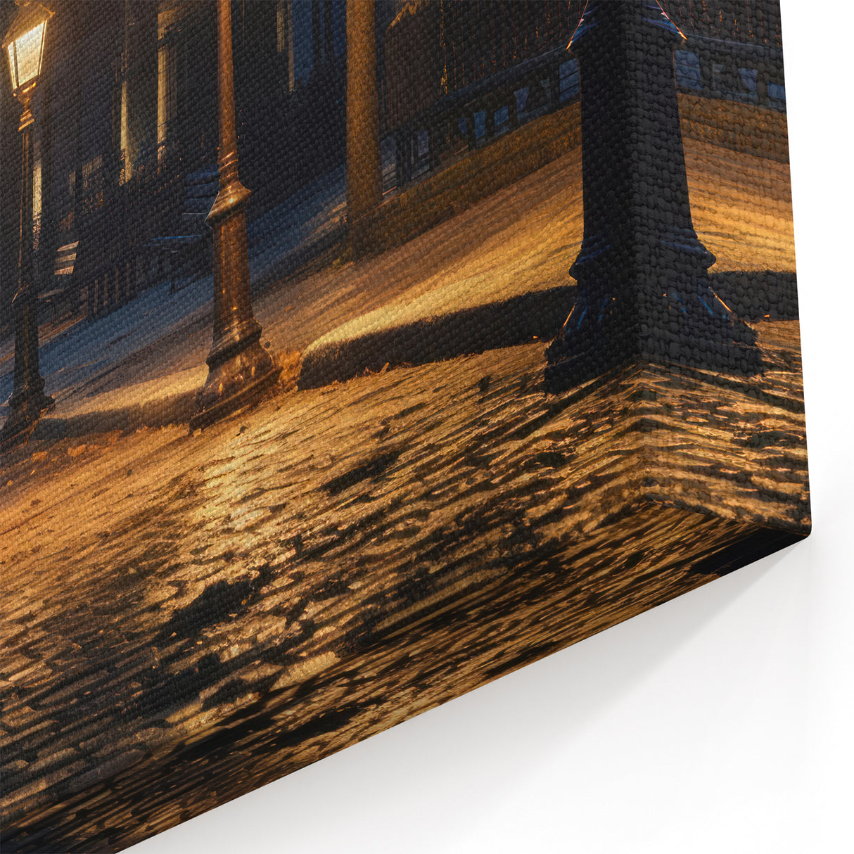 Serene Night Pathway Wall Art – Tranquil Scenic Road Prints for Home Decor
