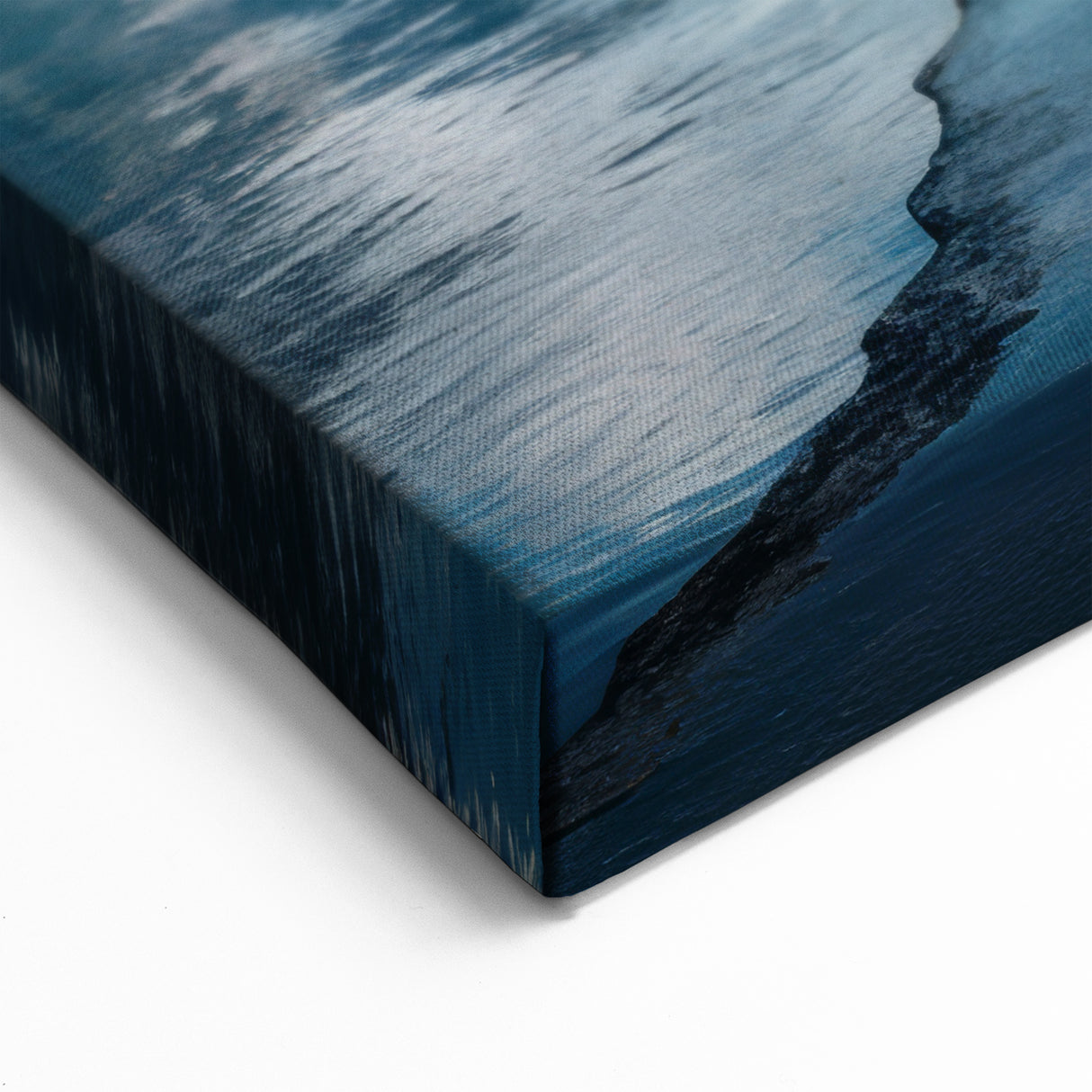 Enchanting Waterfall Road Art – Scenic Road Journey Canvas for Nature Lovers