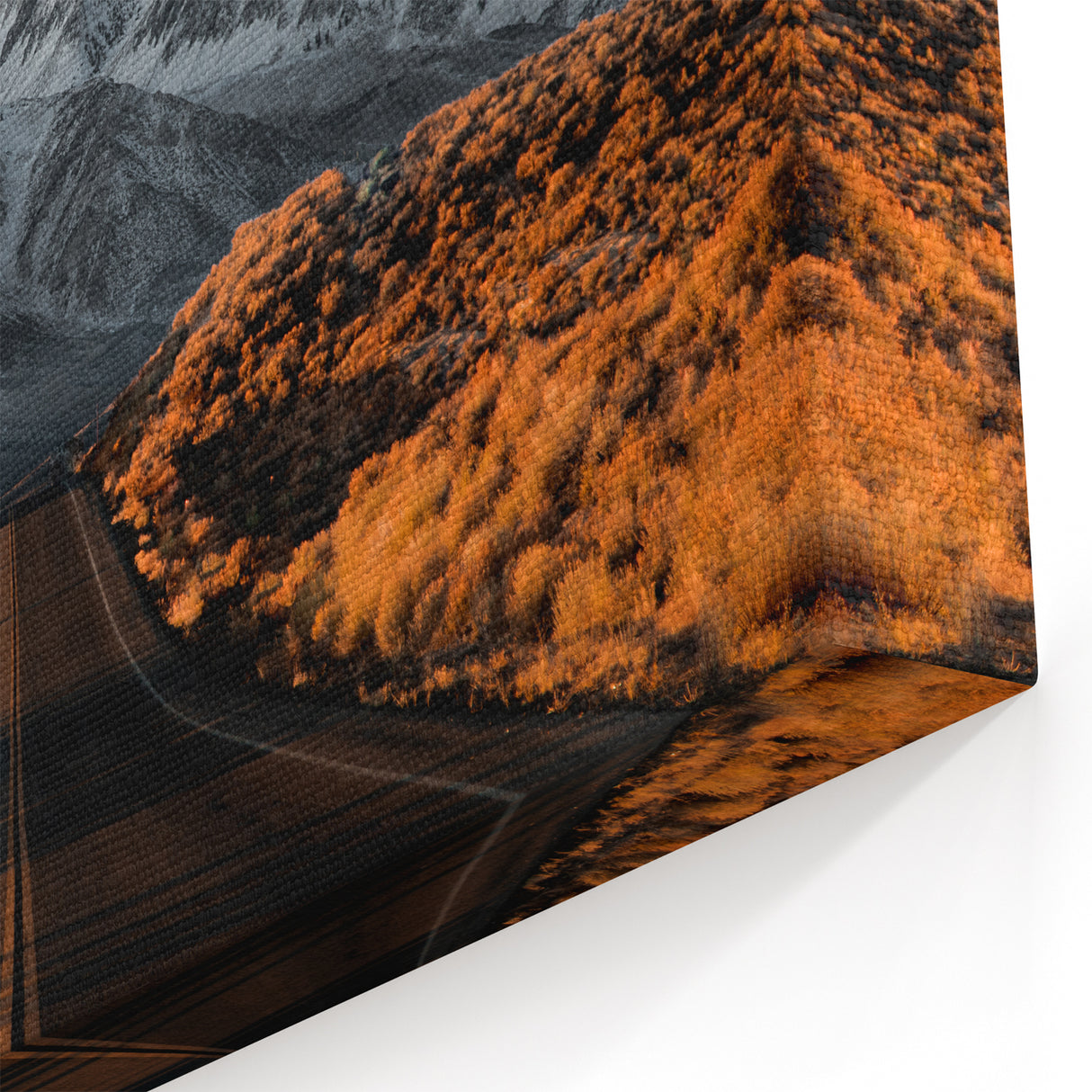 Majestic Mountain Road Art – Scenic Highway Journey Canvas for Adventurers
