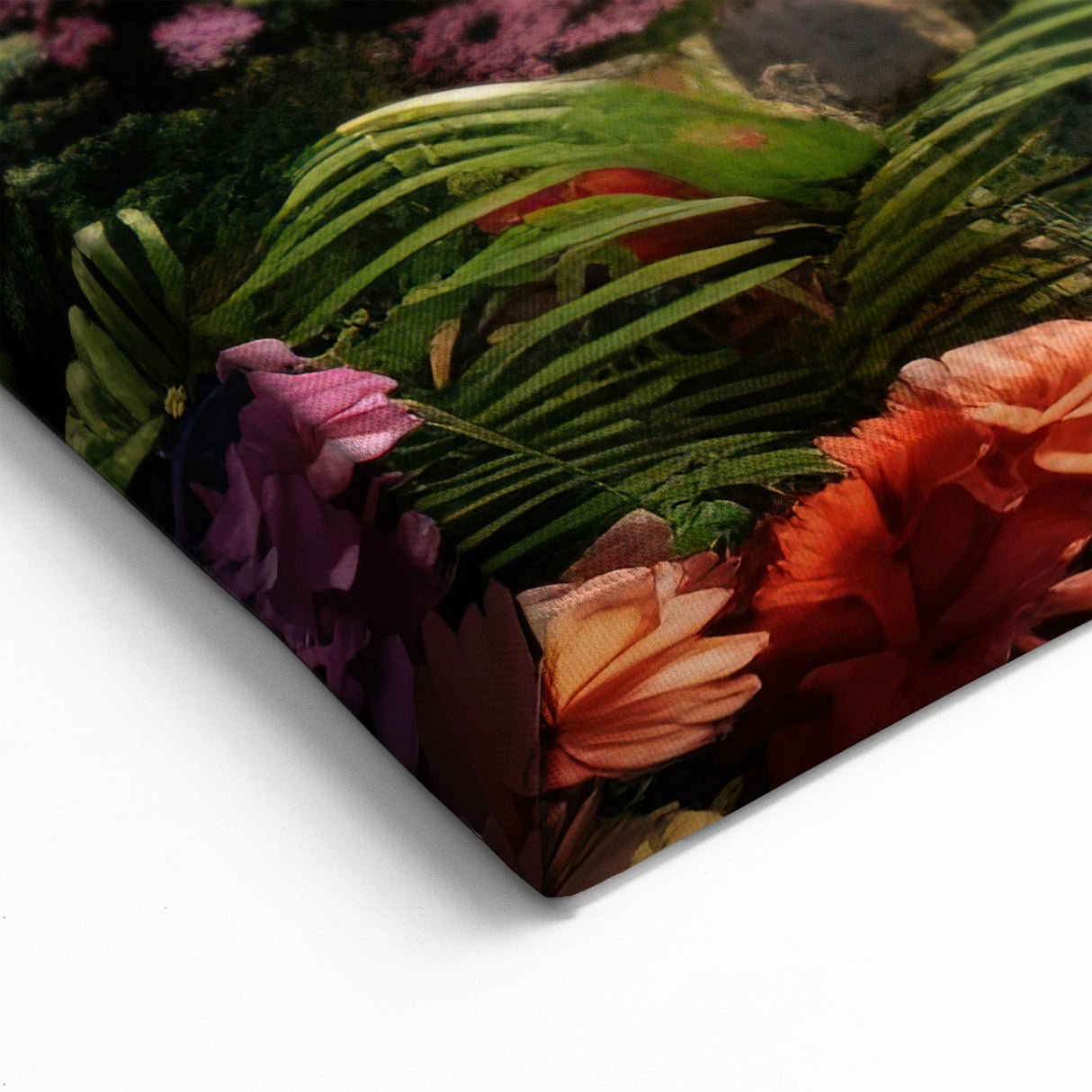 Fantasy Waterfall Canvas - Lush Colorful Landscape with Majestic Falls