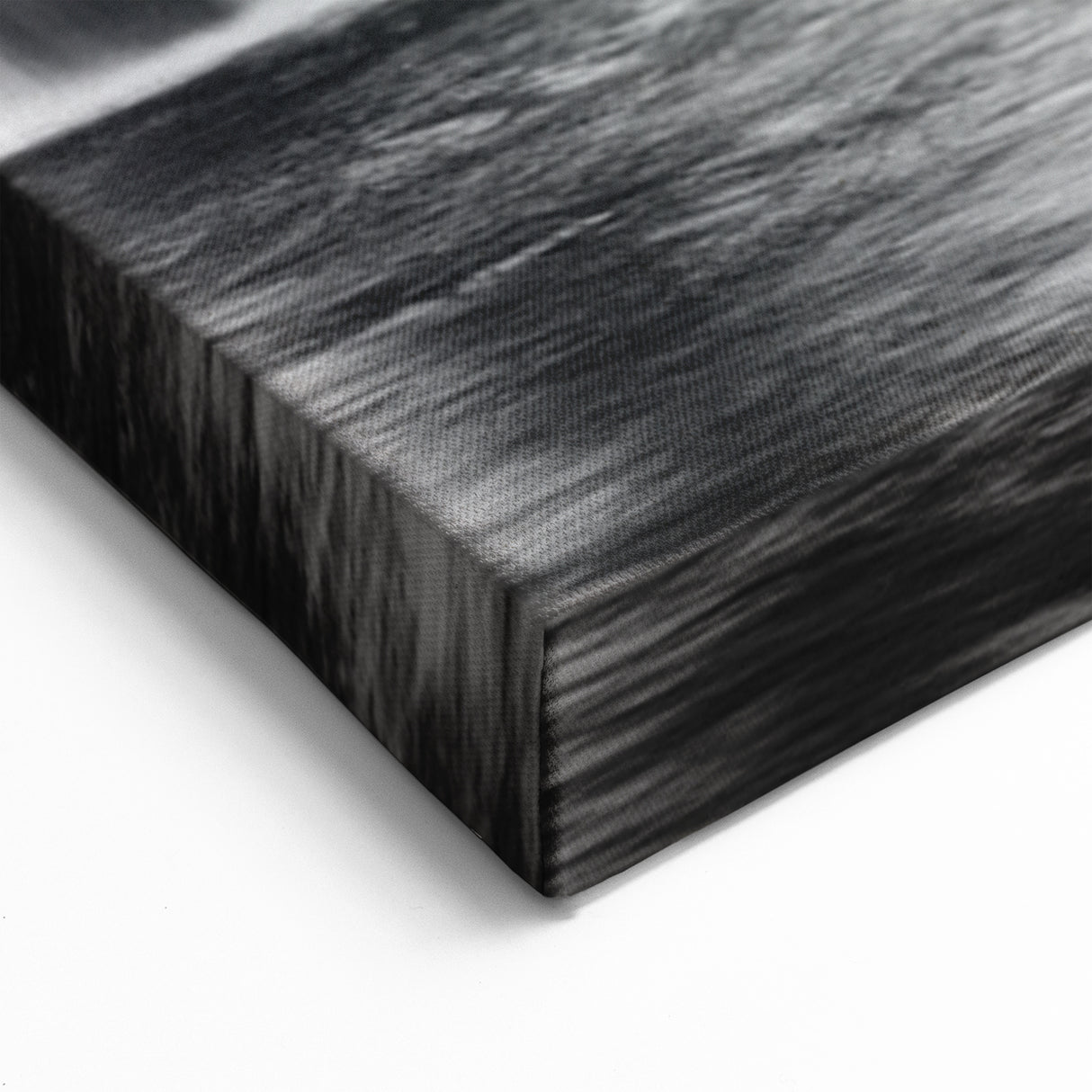 Elegant Waterfall Canvas - Black and White Nature Scene Wall Art