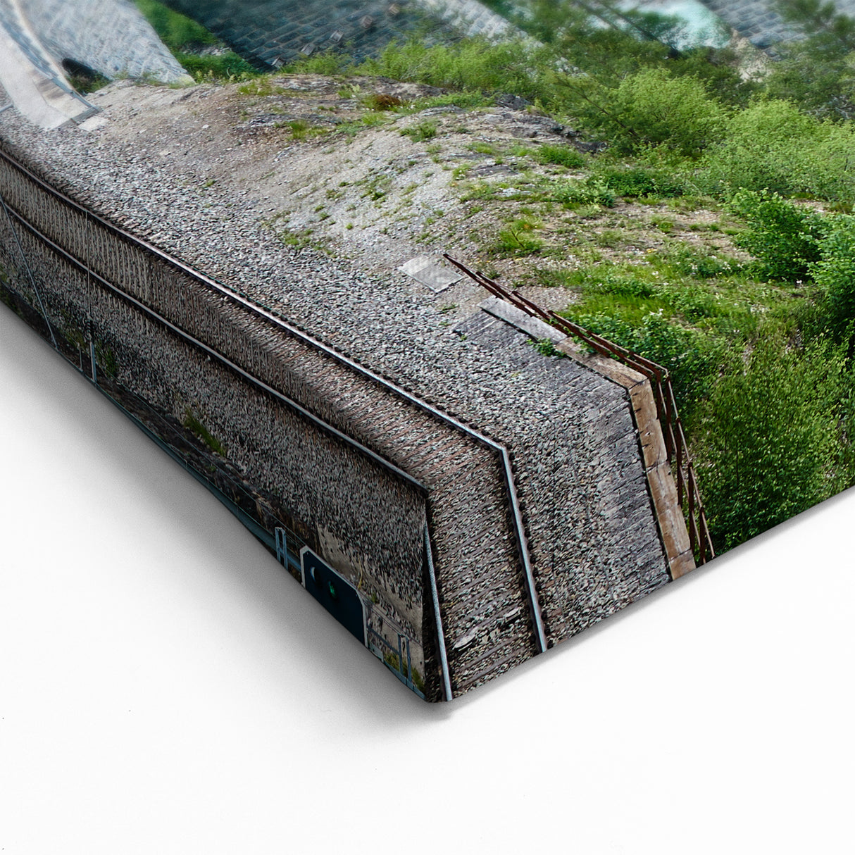 Red Train in Mountains Wall Art - Majestic Locomotive Canvas Print