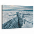Majestic Ice Crevasse Art – Arctic Glacier Canvas for Modern Decor