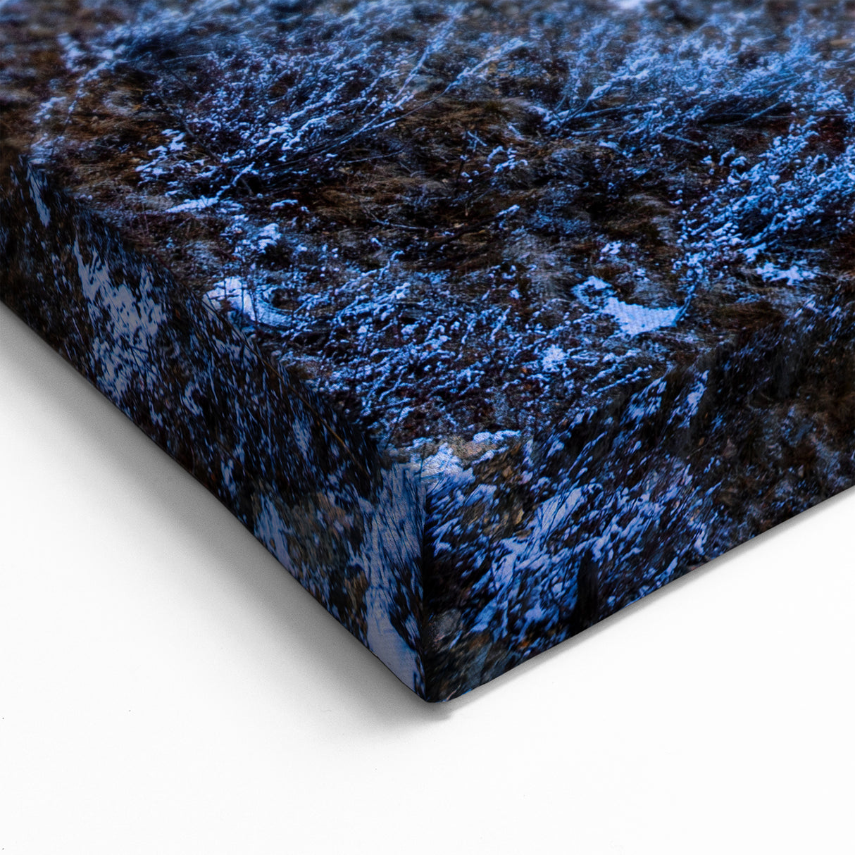 Sunset Winter Train Wall Art - Red Locomotive in Snowy Mountain Print