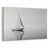 Serene Sailboat Wall Art - Nautical Canvas Art for Coastal Living