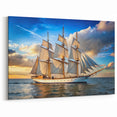 Majestic Sailing Ship Wall Art - Nautical Canvas for Ocean Lovers