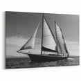 Elegant Sailing Yacht Wall Art - Nautical Canvas for Ocean Decor