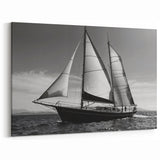 Elegant Sailing Yacht Wall Art - Nautical Canvas for Ocean Decor
