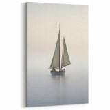 Minimalist Sailboat Wall Art - Tranquil Nautical Canvas for Serenity