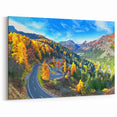 Vibrant Autumn Mountain Road – Scenic Fall Landscape Photography Print