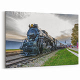 Historic Steam Train Wall Art - Vintage Locomotive Canvas Print