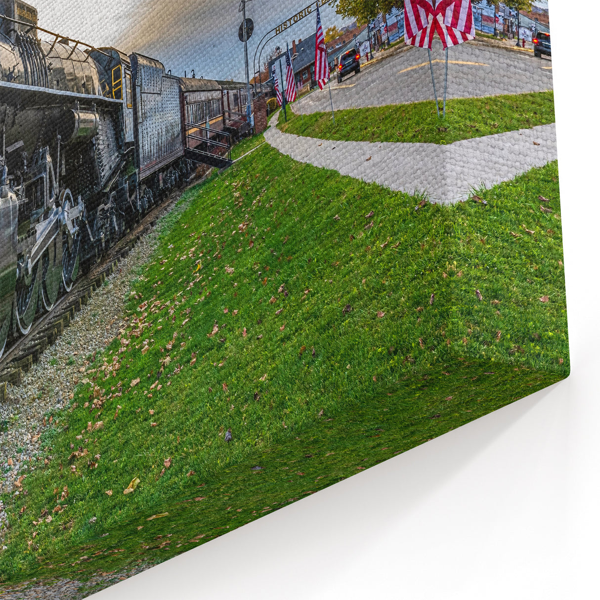 Historic Steam Train Wall Art - Vintage Locomotive Canvas Print