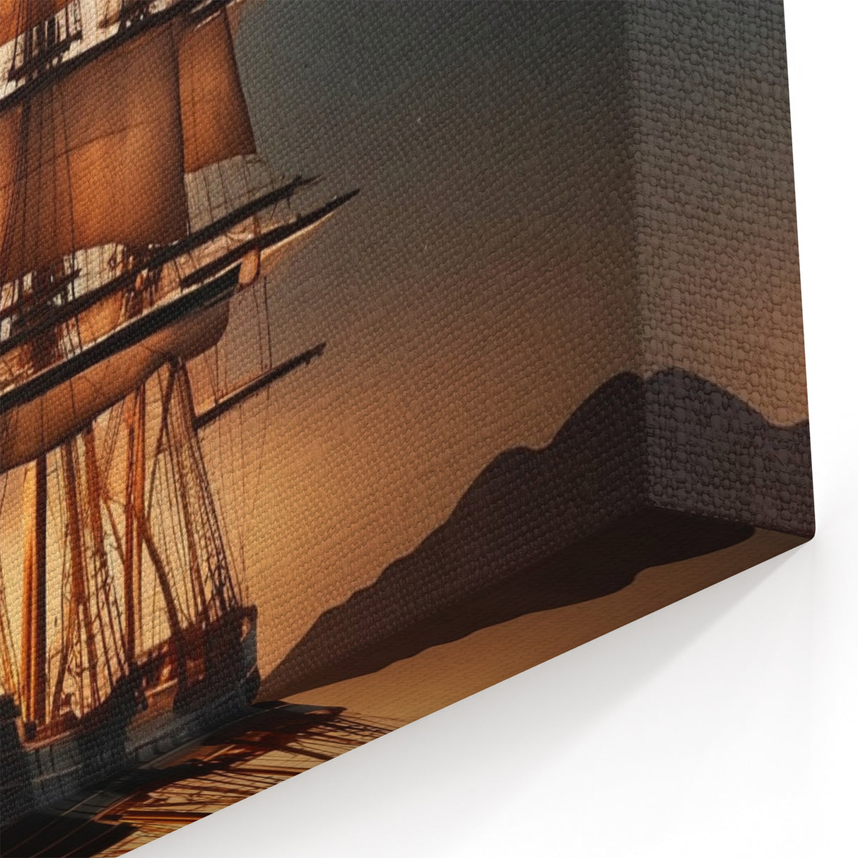 Moonlit Tall Ship Wall Art - Majestic Nautical Canvas for Night Decor