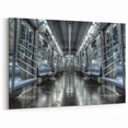 Urban Subway Interior Wall Art - Modern City Subway Train Canvas Print