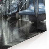 Urban Subway Interior Wall Art - Modern City Subway Train Canvas Print