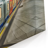 Dynamic Subway Train Wall Art - Urban Transit Motion Canvas Print