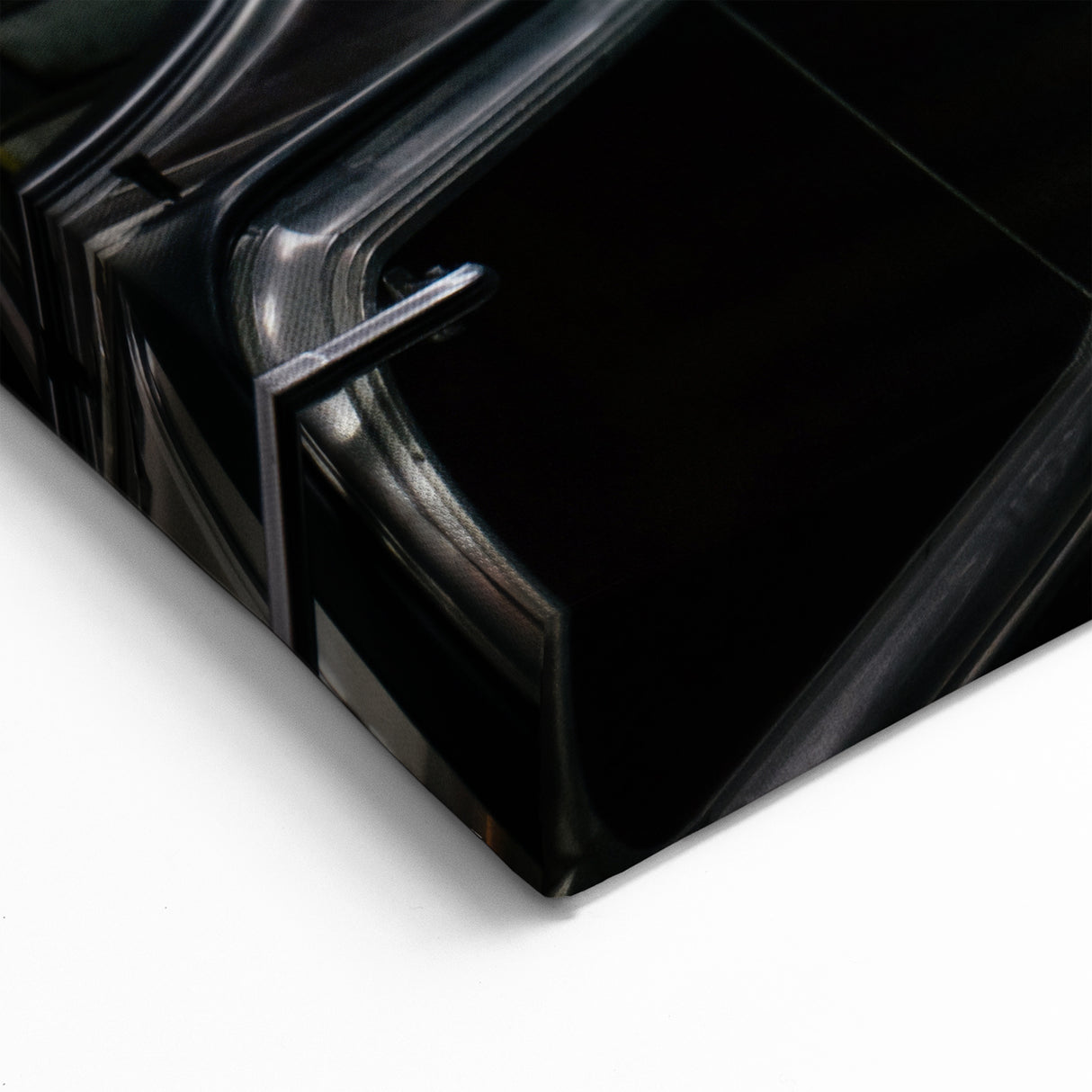 Modern Escalator Subway Wall Art - Urban Transit Vertical Canvas Print