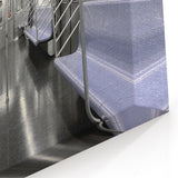 Sleek Modern Subway Interior Wall Art - Urban Transit Canvas Print
