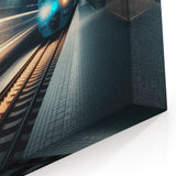 Modern Subway Speed Wall Art - Urban Subway Decor for Dynamic Spaces