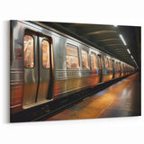 Sleek Subway Train Wall Art - Modern Urban Transit Decor