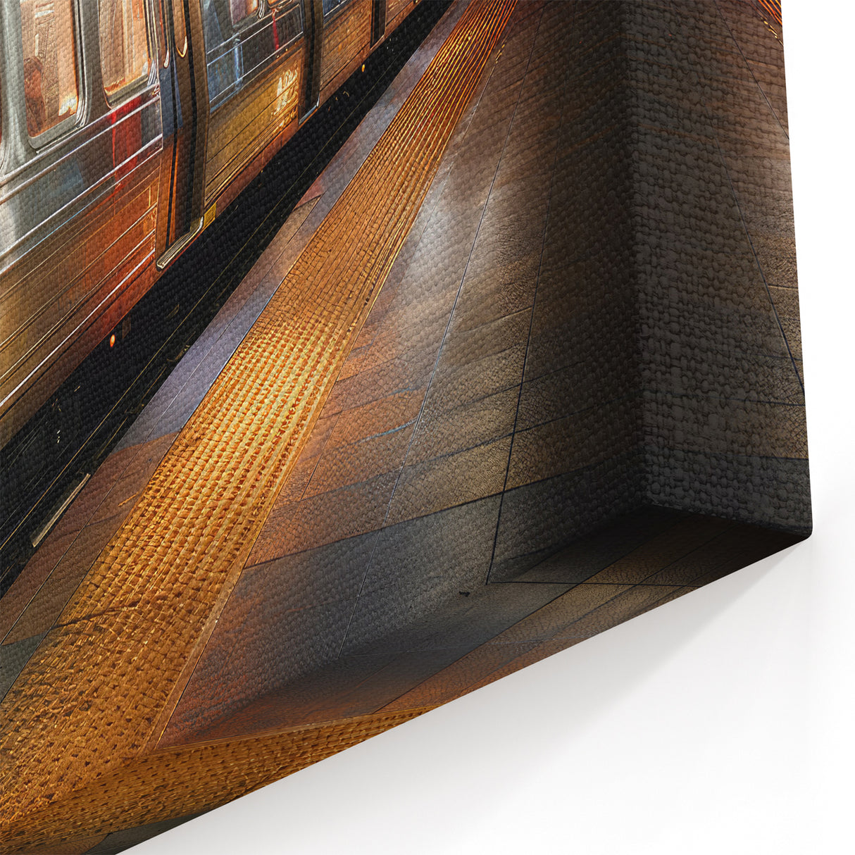Sleek Subway Train Wall Art - Modern Urban Transit Decor