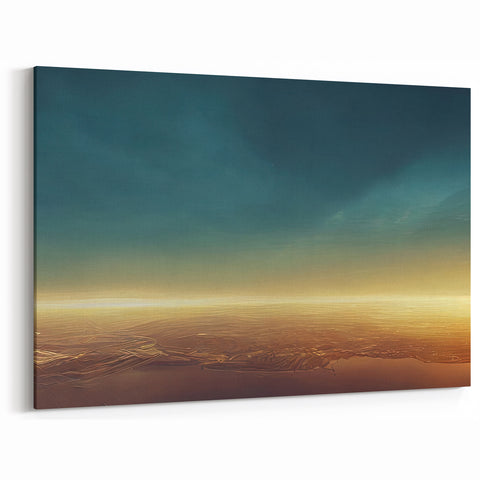 Sunset Sky Wall Decor - Vibrant Skyscape and Cloudscape Canvas Art