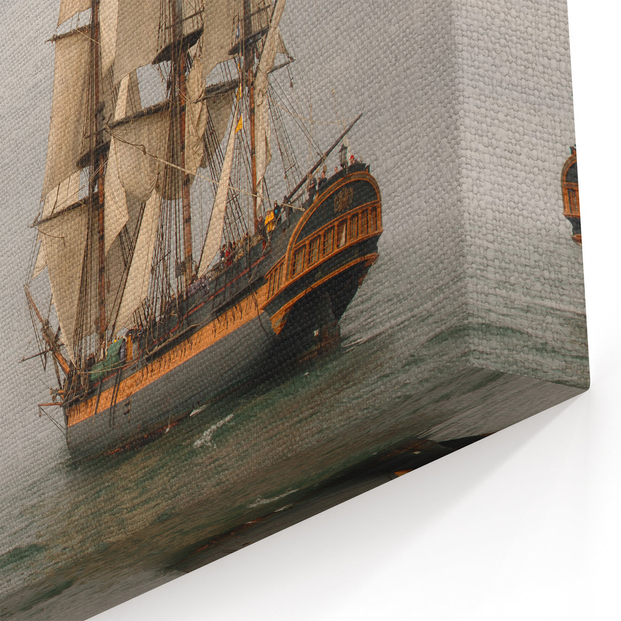 Majestic Vintage Ship Wall Art - Nautical Maritime Sailing Ship Canvas