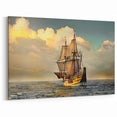 Nautical Maritime Ship Wall Art - Historic Sailing Vessel Decor