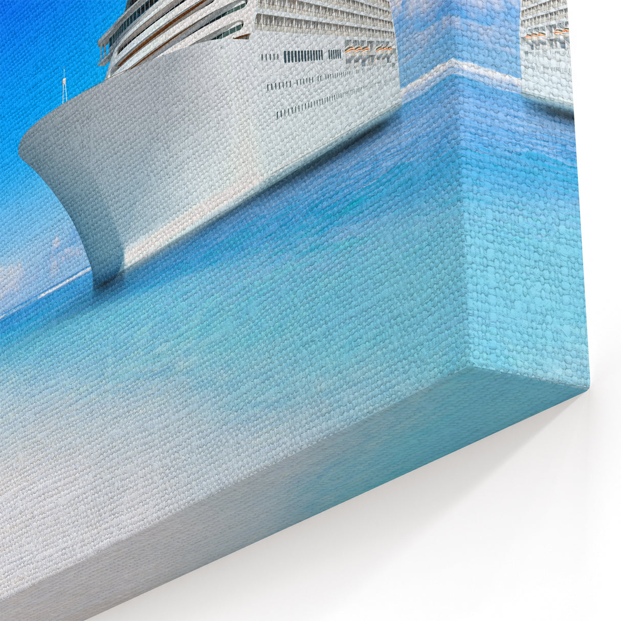 Tropical Cruise Ship Wall Art - Coastal Retreat Nautical Decor