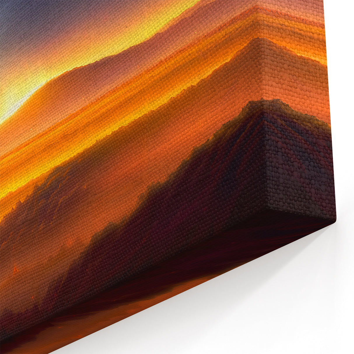 Cosmic Sunrise Skyscape - Mystical Sky and Landscape Canvas Art