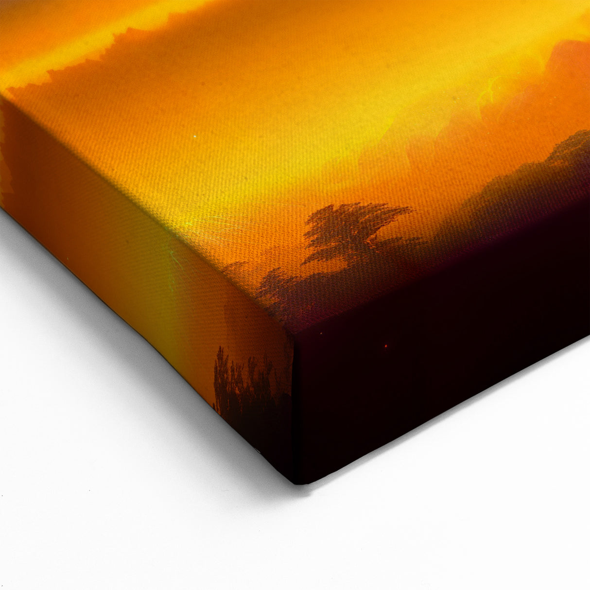 Cosmic Sunrise Skyscape - Mystical Sky and Landscape Canvas Art