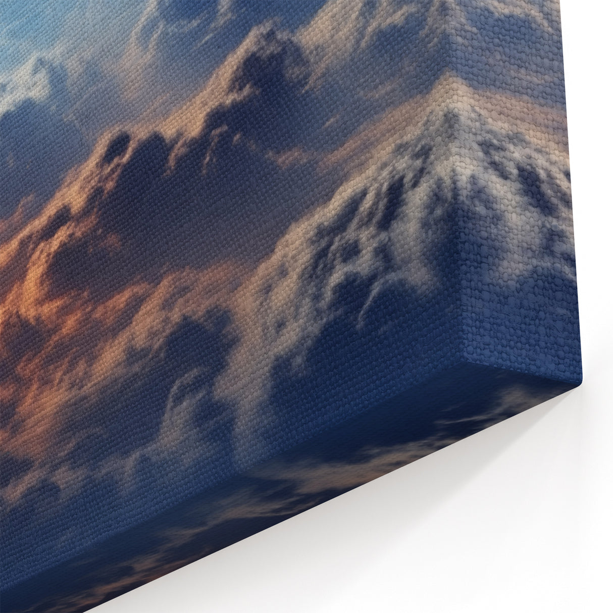 Moonlit Cloudscape Canvas - Mystical Night Sky and Cloud Wall Art