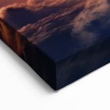 Moonlit Cloudscape Canvas - Mystical Night Sky and Cloud Wall Art