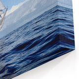 Open Sea Sailing Ship Wall Art - Nautical Ocean Voyage Decor
