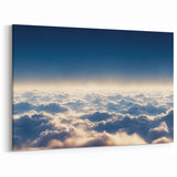 Above the Clouds Canvas - Serene Sky and Cloudscape Wall Art Decor