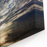 Moody Sky Over Seashore Canvas - Dramatic Skyscape Wall Art