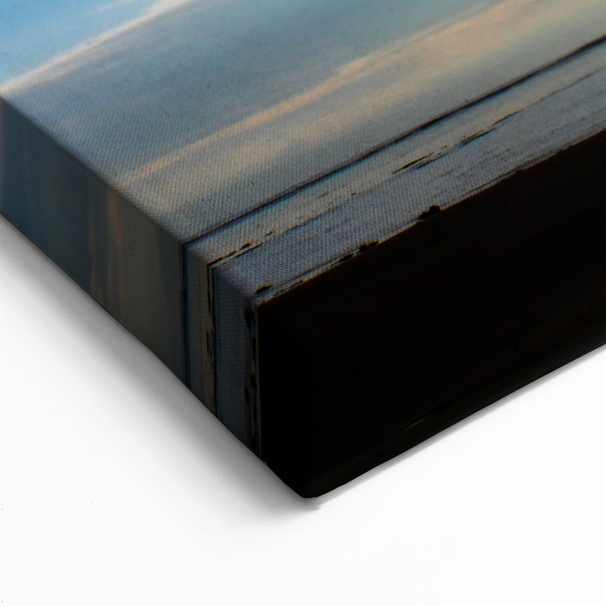 Moody Sky Over Seashore Canvas - Dramatic Skyscape Wall Art