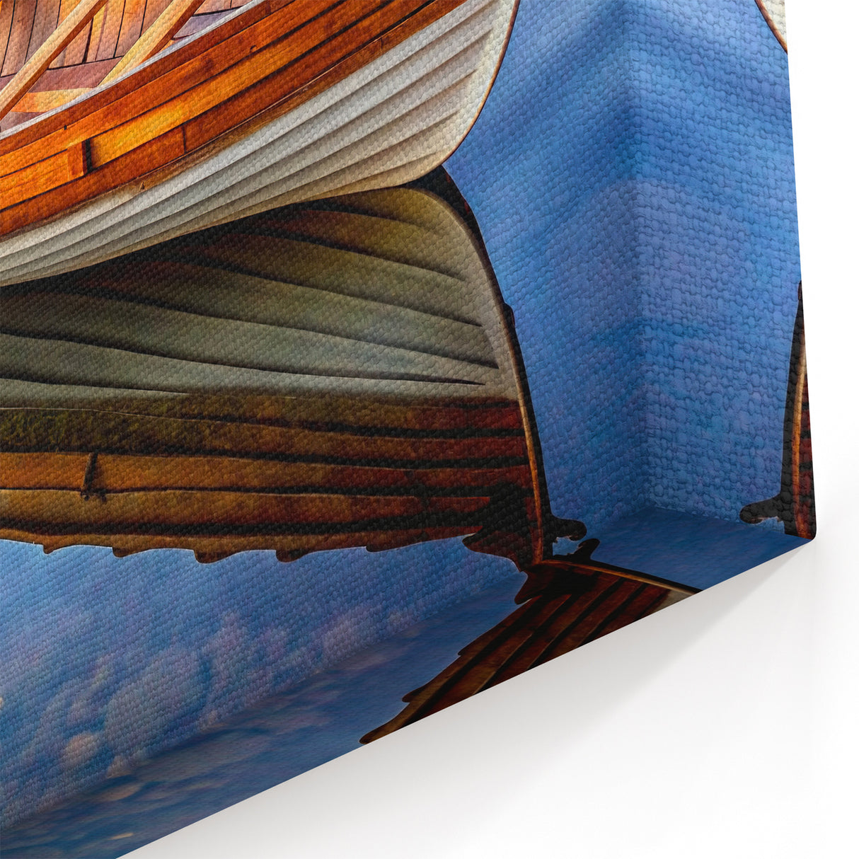 Serene Rowboat Wall Art - Nautical Decor for Coastal Homes