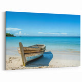 Coastal Rowboat Art Print - Nautical Decor for Beach Homes