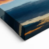 Fiery Sunset Skyscape Canvas Art – Dramatic Sky and Cloud Wall Decor