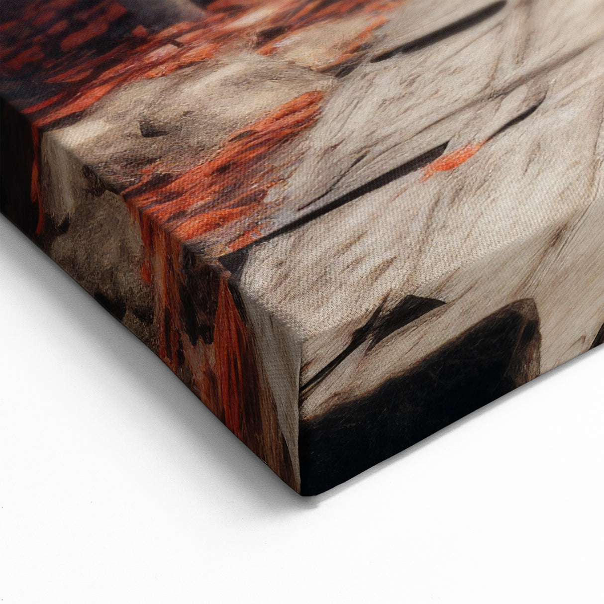 Serene Autumn Lake Rowboat Wall Art - Rustic Nature Decor