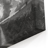 Dramatic Monochrome Skyscape Art – Bold Black and White Landscape Decor