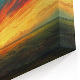 Vibrant Skyscape Canvas Art – Dramatic Sunset and Horizon Wall Decor